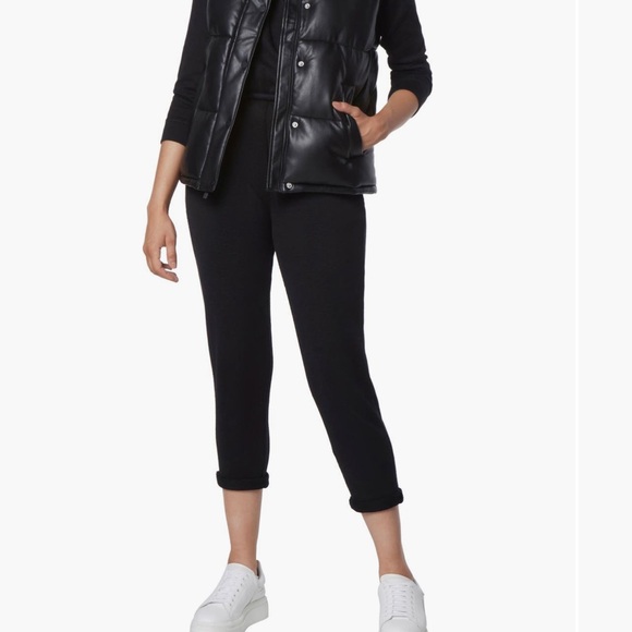 NWT! Marc New York Performance by Andrew Marc PUFFER VEST Faux Leather black new - Picture 9 of 15